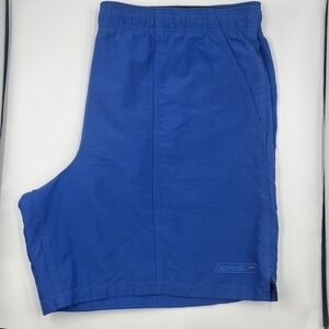 Speedo Men's 7.5" Royal Blue Mesh Lined Swim Trunk Shorts Size XL with Emblem